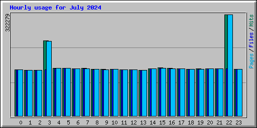 Hourly usage for July 2024